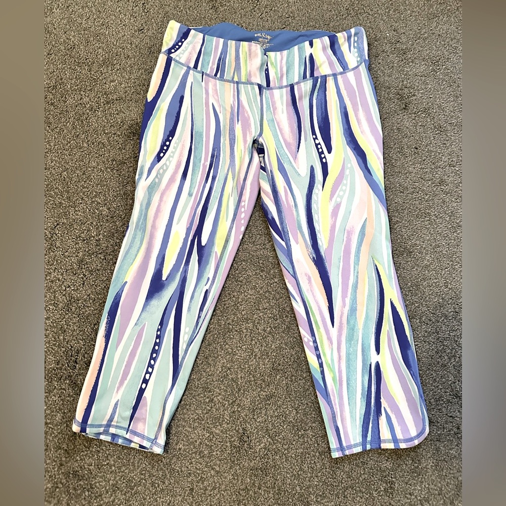 Lilly Pulitzer Brand New blue pattern cropped tights